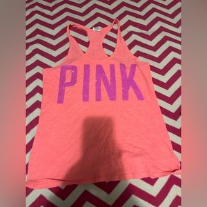 Vs pink orange sparkly tank top